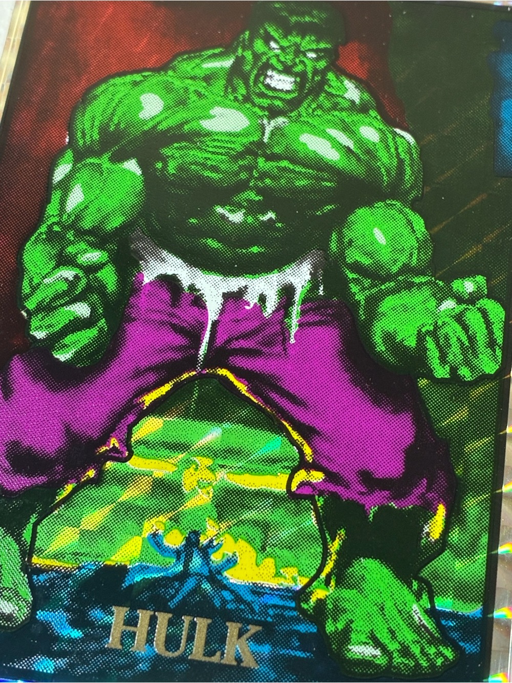 HULK vending machine sticker